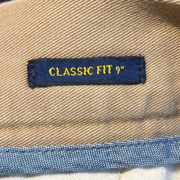 Polo Ralph Lauren Shorts Mens Size 42 Beige Stretch Classic Fit Chino Preppy - Picture 6 of 8